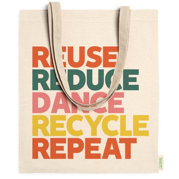 100% Organic Cotton Natural Shopper