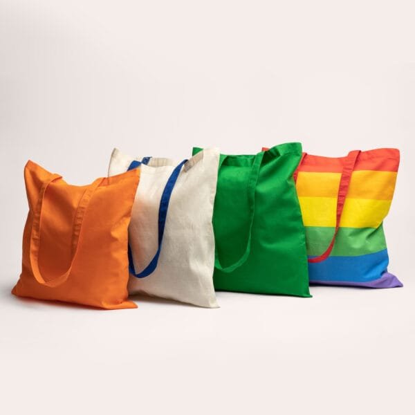Coloured 100% Cotton Shopper