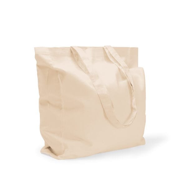 100% Natural Cotton Tote bag with gusset